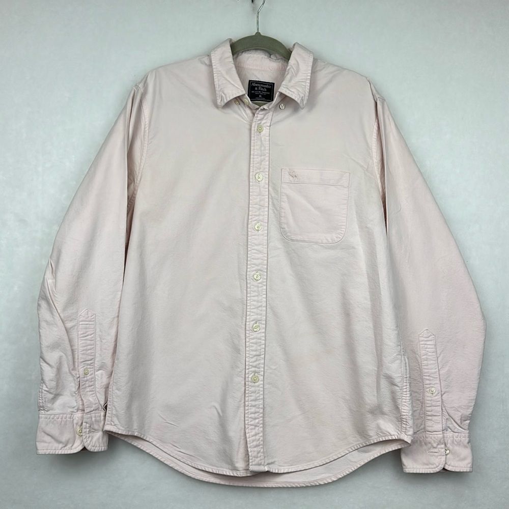 Abercrombie & Fitch Men's Dust Pink Shirt Sz XL